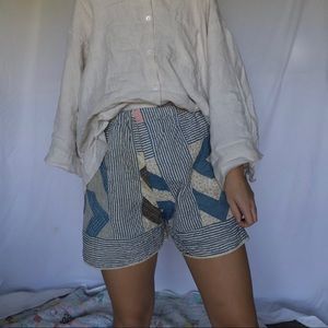 Vintage handmade quilt shorts